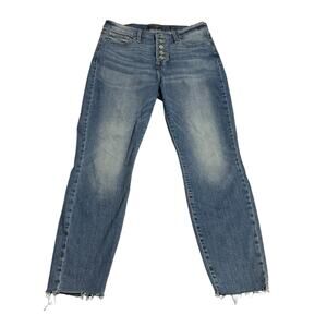 Lucky Brand Womens Jeans Size 8/29 High Rise Skinny Bridgette Raw Hem Button Fly